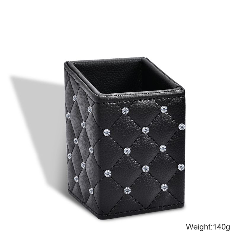 black makeup brush holder