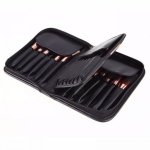 Custom Logo 29 Piece Classic Black Vegan hair Makeup Brush Set for Professional makeup artist