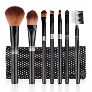 2021 New 7pcs luxury diamond makeup brush set with private label