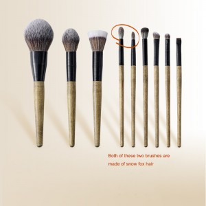 Factory Wholesale 9Pcs Make up Brush Set Premium Synthetic Snow Fox Hair Face Mask Lip Beauty Tools