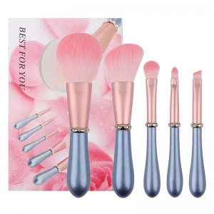 5pcs new design makeup brush set mini travel brush