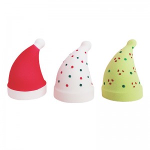 New Hot Christmas Tree Makeup Sponge Non-Latex Shaped Ball Gift Snowman Cosmetics Puff Christmas Hat Beauty Egg