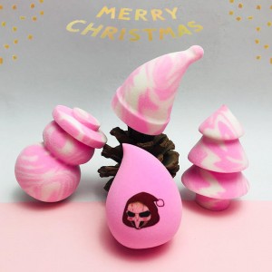Wholesale Quality Christmas Theme Make up Sponges Latex Free Vegan Blending Beauty Sponge