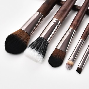 11pcs professional makeup brush set with slanted handle