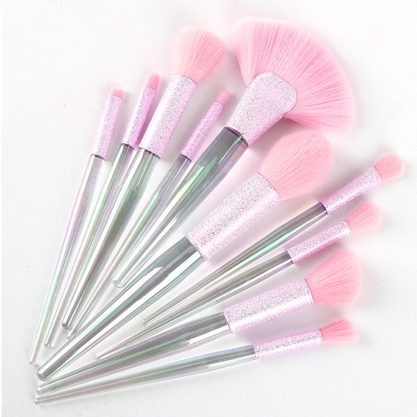 colorful makeup brush set