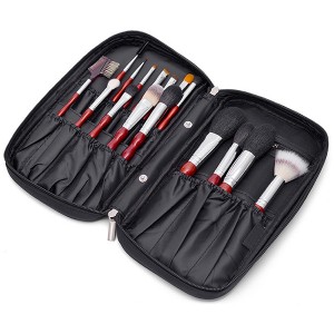 New design 16pcs red handle makeup brush set