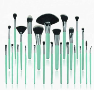Wholesale 24pcs light blue makeup brush set