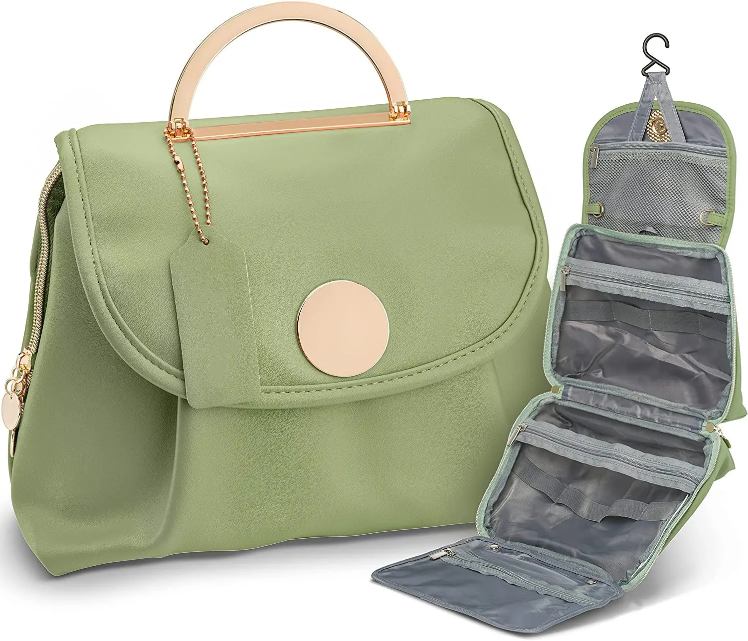 Customize Beauty Case Waterproof Hanging Travel Toiletry Organizer Makeup Bag for Women Featured Image