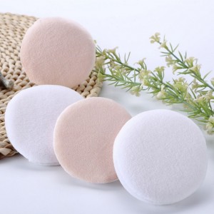 Professional Private Label Velvet Air Cushion Super Soft Cosmetic Pocket Powder Puff Finger Attach Baby Puff
