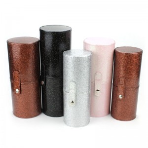 Wholesale Glitter Makeup Brush Holder Luxury Sparky Bling PU Leather Cosmetics Make UP Box