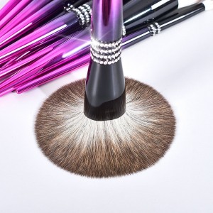 Customize New Luxury Bling Rhinestones Make up Brush Set 12Pcs Glitter Crystal Beauty Tools with Bag