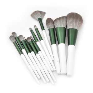 Brocha De Maquillaje Customize Premium 12Pcs Cosmetics Brush Set for Face Eye Lip Makeup