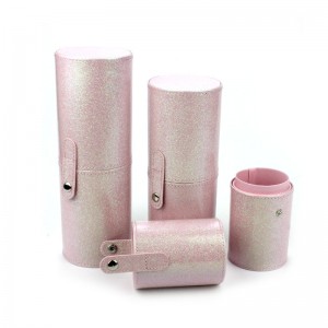 Wholesale Glitter Makeup Brush Holder Luxury Sparky Bling PU Leather Cosmetics Make UP Box