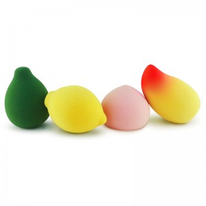New Lovely Shape Fruit Makeup Sponge Pear Strawbarry Latex Free Professional Beauty Sponge Blender