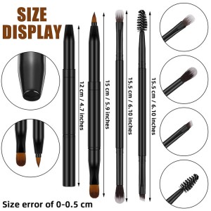 OEM double sided face eye brushes set