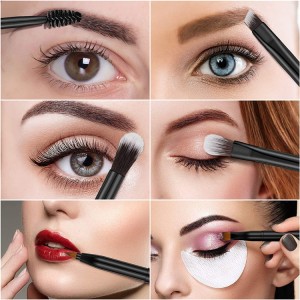 OEM double sided face eye brushes set
