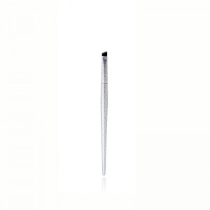 4pcs Glitter grey travel makeup brushes set Custom logo