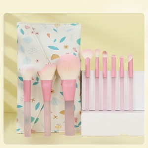 New Customize Macaroon Color Makeup Brush Set 9Pcs Premium Synthetic Hair Face Eye Lip Beauty Tools