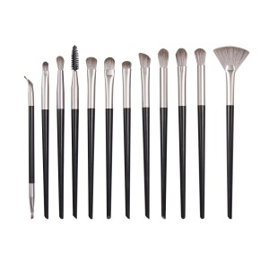 Customize Professional Eye Makeup Brush Set 12Pcs Beauty Tools for Eyeshadow Blending Eyebrow Eyeliner