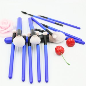 OEM ODM High Quality Make up Sets 13Pcs Professional Blue Cosmetic Brushes for Face Eye Lip Makeup