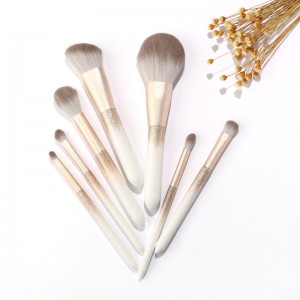 Customize Premium Makeup Brush Set 7pcs Vegan Foundation Powder Eyeshadow Travel Makeup Brushes