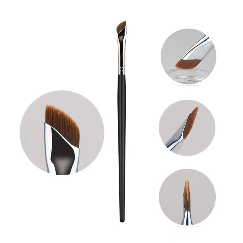 2023 Ultra Fine Single Makeup Brush High Quality Synthetic Hair Eyeliner Brow Brush Tool Featured Image