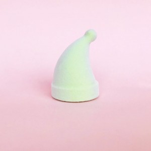 Customize Soft Latex-free Christmas Hat Makeup Sponge Velvet Microfiber Foundation Beauty Blender Puff