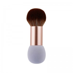 Wholesale Dual-Ended Makeup Brush Soft Latex Free Make up Sponge Vegan Hair Powder Brush