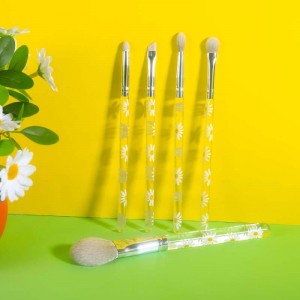 YRSOOPRISA Custom Professional Lucency Daisy Make up Brushes Premium Synthetic Kabuki Powder Blush Eye Makeup Tools