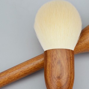 Factory Customize Premium Vintage Cosmetic Brushes Tools 6PCS Sandalwood Makeup Brush Set