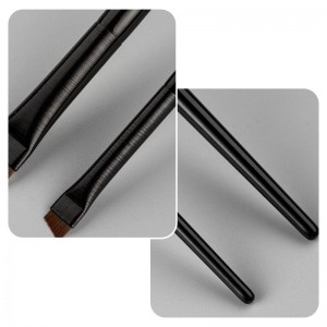 Private Label Single Makeup Brush Eyebrow Brush Soft Synthetic Hair Fine Angled Eyeliner Brush