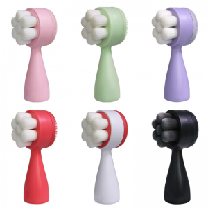 New Soft Silicone Face Cleanser and Massager Brush Manual Facial Cleansing Brush Beauty Tool