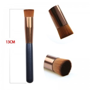 Custom logo Makeup Brushes Synthetic Hair Flat Foundation Brush