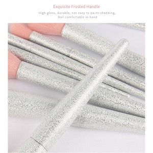 10pcs 3D acrylic handle Travel Makeup Brush Set Synthetic Hair Brush Tools