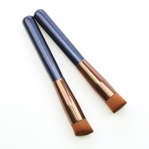 Custom logo Makeup Brushes Synthetic Hair Flat Foundation Brush