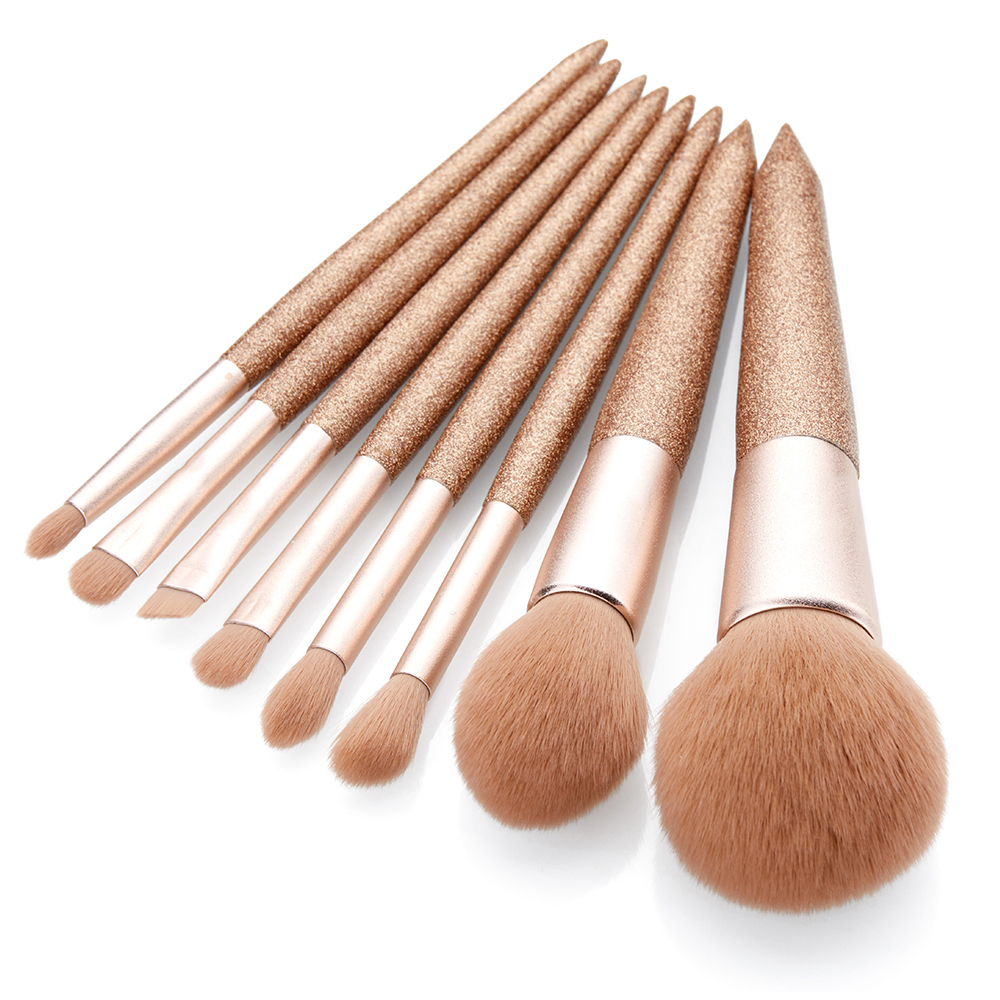 glitter gold makeup brush