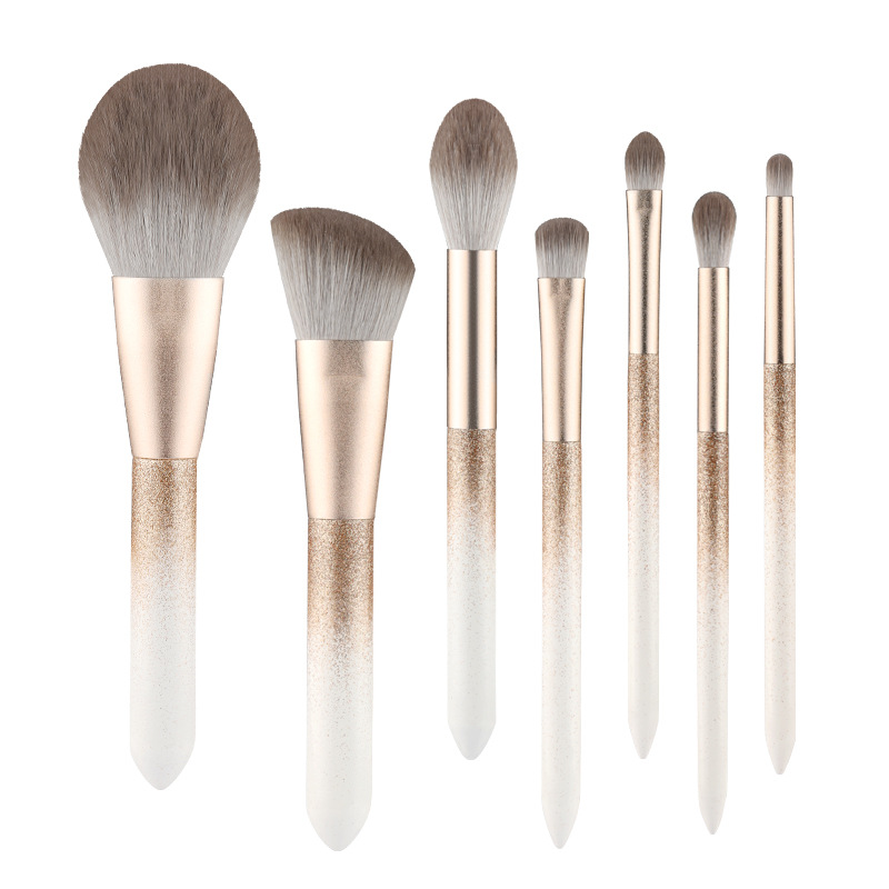 glitter makeup brush set