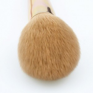 Custom synthetic hair 10pcs groove handle makeup brush set