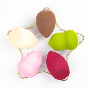 China Supplier Wholesale Latex free Cosmetic Power Puff Foundation Puff Makeup Sponge