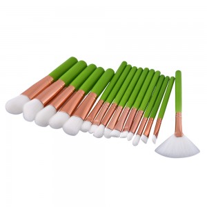 Hot Selling Professional New 15Pcs Vegan Natural Makeup Brush Set