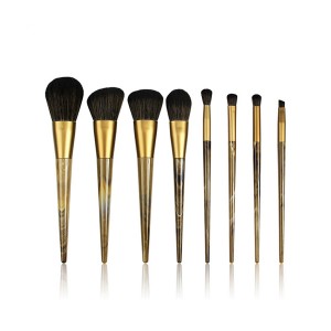 OEM ODM 8pcs Soft Vegan Hair Makeup Brush Set Powder Blush Concealer Eyeshadow Beauty Tools