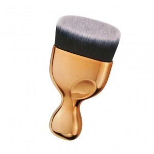 Custom Logo Angled Flat Foundation Brush High Density Face Body Kabuki Makeup Brush