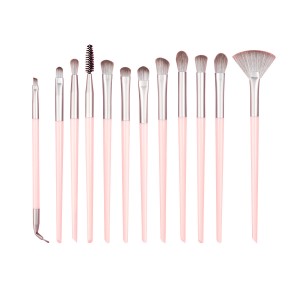 Customize Professional Eye Makeup Brush Set 12Pcs Beauty Tools for Eyeshadow Blending Eyebrow Eyeliner