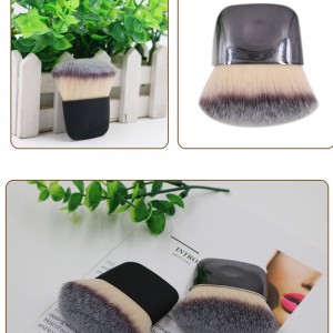New Design Mini Makeup Brush Soft Vegan Hair Powder Blush Flat Kabuki Makeup Tools