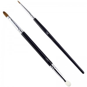 Wholesale Double Ended Flat Concealer Brush Makeup Sponge Soft Synthetic Hair Eyeliner Makeup Brush