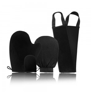 Hot Sales 4Pack Self Tanning Mitt Applicator Kit Set Exfoliating Glove with Self Tanner Mitt Lotion Applicator