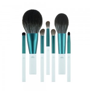 Custom Premium Vegan Beauty Tools 7Pcs Professional Powder Eyeshadow Makeup Brush Set