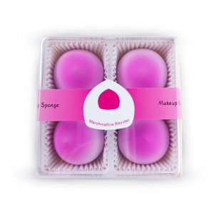 Private Label Cosmetic Sponges 4pcs Makeup Sponge Set Non Latex Marshmallow Beauty Makeup Sponge Puff