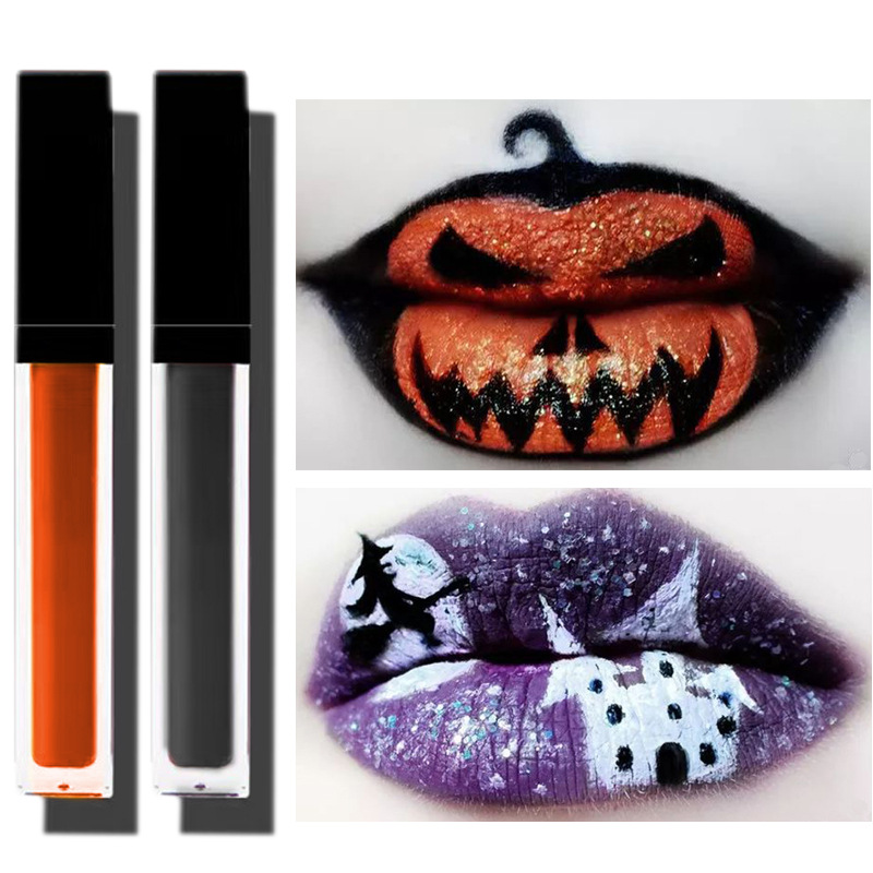 Lip Gloss Makeup Matte Long Lasting Cosmetics Non-Stick Liquid Lipstick for Halloween Christmas Featured Image