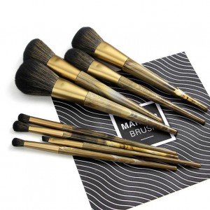 OEM ODM 8pcs Soft Vegan Hair Makeup Brush Set Powder Blush Concealer Eyeshadow Beauty Tools